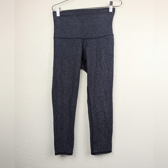 Lululemon high rise crop blue heather size 4 - Picture 1 of 3